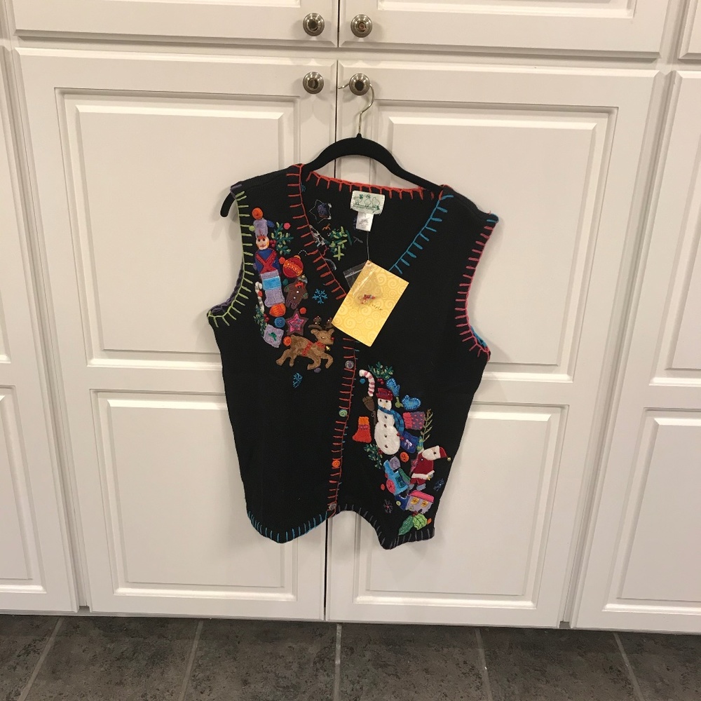 Quacker Factory Christmas Sweater Vest